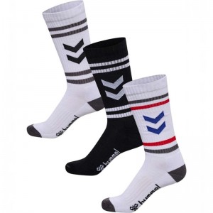 Basket Hummel 3-pack Chevron High Retro Femme Blanche | 844254-378