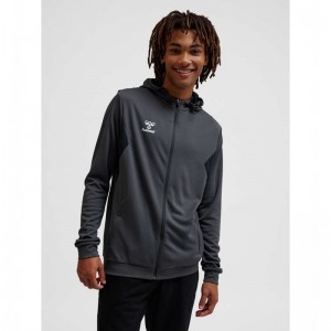 Basket Hummel Authentic Pl Zip Homme Grise | 860814-196