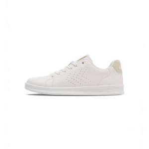 Basket Hummel Court Line Femme Blanche | 898010-706