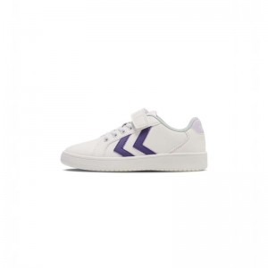 Basket Hummel Derby Court Jr Enfant Blanche | 046773-036