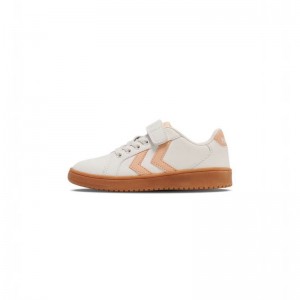 Basket Hummel Derby Court Jr Enfant Blanche | 037765-442