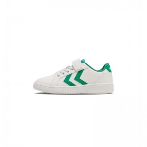 Basket Hummel Derby Court Jr Enfant Vert | 038078-760