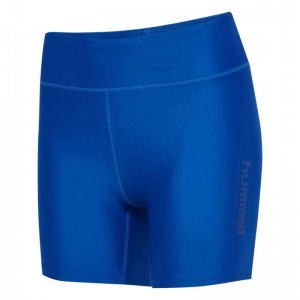 Basket Hummel Fast Mid Waist Tight Femme Bleu | 306742-065