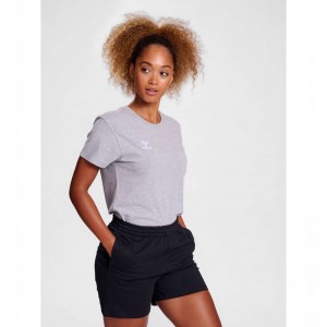 Basket Hummel Go 2.0 S/S Femme Grise | 544274-376