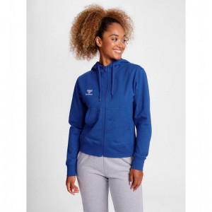 Basket Hummel Go 2.0 Zip Femme Bleu | 828655-556