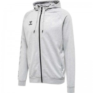 Basket Hummel Move Grid Cotton Zip Homme Grise | 740948-497