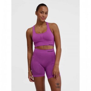 Basket Hummel Mt Shaping Seamless Top Femme Violette | 005118-551