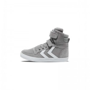 Basket Hummel Slimmer Stadil High Jr Enfant Grise | 334216-915