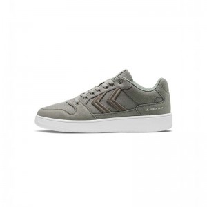 Basket Hummel St. Power Play Canvas Homme Grise | 149893-271
