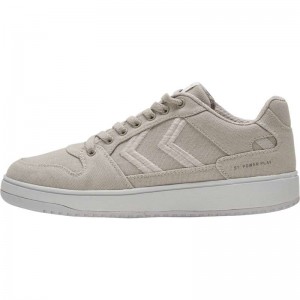Basket Hummel St. Power Play Canvas Homme Grise | 544459-719