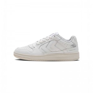 Basket Hummel St. Power Play Retro Femme Blanche | 734424-841