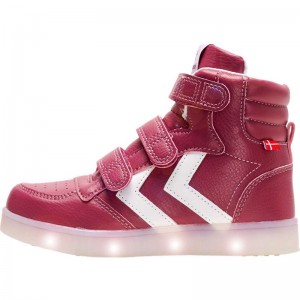 Basket Hummel Stadil Flash Jr Enfant Rose | 921299-269