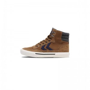 Basket Hummel Stadil High Winter Homme Marron | 421815-193
