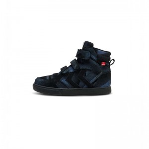 Basket Hummel Stadil Print Jr Enfant Noir | 542068-460