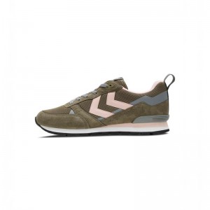 Basket Hummel Thor Homme Vert Olive | 869954-320