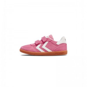 Basket Hummel Victory Suede Ii Enfant Rose | 374993-774