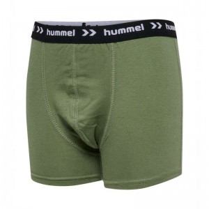 Boxer Hummel Nalle 3 Pak Enfant Vert Olive | 209252-362