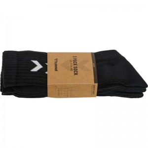 Chaussette Hummel 3-pack Basic Homme Noir | 255876-440