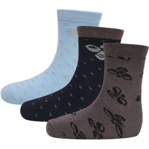 Chaussette Hummel Alfie 3-pack Enfant Bleu | 630046-523