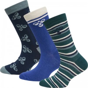 Chaussette Hummel Alfie 3-pack Enfant Vert | 373586-348
