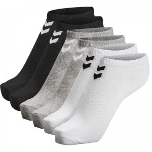 Chaussette Hummel Chevron 6-pack Ankle Femme Blanche | 854763-133