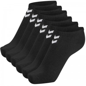 Chaussette Hummel Chevron 6-pack Ankle Femme Noir | 178695-341