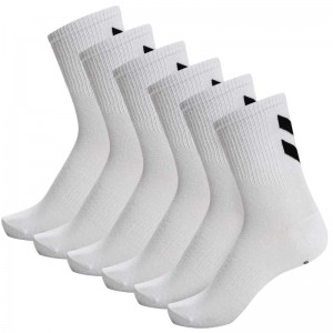 Chaussette Hummel Chevron 6-pack Femme Blanche | 457121-462