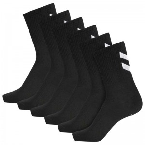 Chaussette Hummel Chevron 6-pack Femme Noir | 227076-492