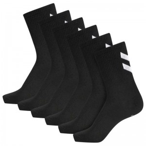 Chaussette Hummel Chevron 6-pack Femme Noir | 494216-984