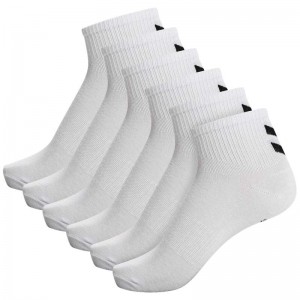 Chaussette Hummel Chevron 6-pack Mid Cut Femme Blanche | 997388-994