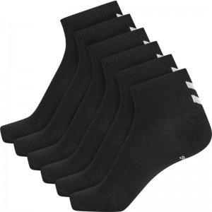 Chaussette Hummel Chevron 6-pack Mid Cut Femme Noir | 831105-727
