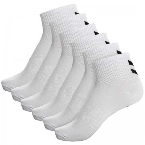 Chaussette Hummel Chevron 6-pack Mid Cut Femme Blanche | 376818-590