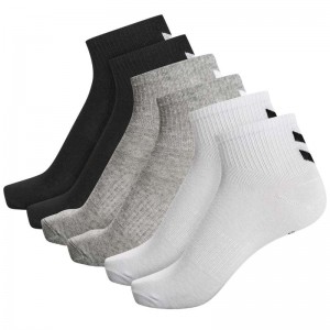 Chaussette Hummel Chevron 6-pack Mid Cuts Homme Noir | 056597-231