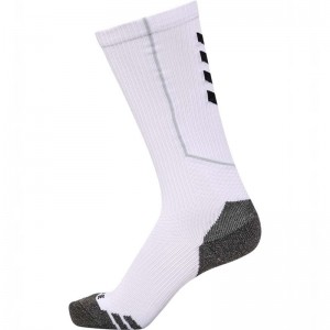 Chaussette Hummel Pro Trainings High Homme Blanche | 090128-288