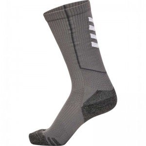 Chaussette Hummel Pro Trainings High Homme Grise | 826303-223