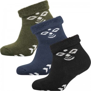 Chaussette Hummel Snubbie 3 Pk Enfant Noir | 612623-016