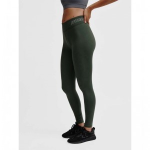 Chaussette Hummel Te Fundamental Mid Waist Femme Vert | 769908-990