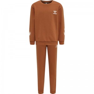 Chaussette Hummel Venti Tracksuit Enfant Marron | 612936-744