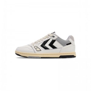 Chaussures De Gym Hummel Power Play Lx-e Homme Blanche | 972701-225