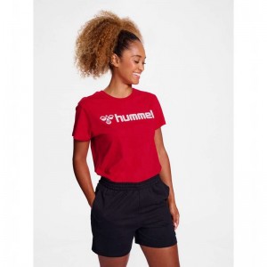 Chaussures D'intérieur Hummel Go 2.0 Logo S/S Femme Rouge | 308927-108