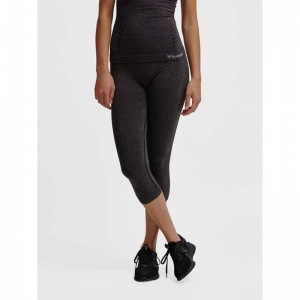 Collant Hummel Ci Seamless 3/4 Femme Noir | 195324-869