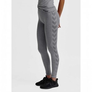 Collant Hummel Ci Seamless Mid Waist Femme Grise | 238248-675
