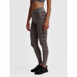 Collant Hummel Ci Seamless Mid Waist Femme Grise | 105327-379