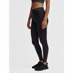 Collant Hummel Ci Seamless Mid Waist Femme Noir | 284634-624