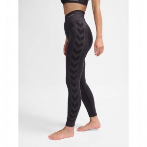 Collant Hummel Ci Seamless Mw Scrunch Femme Noir | 328720-931