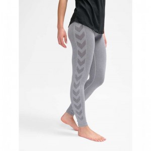 Collant Hummel Ci Seamless Mw Scrunch Femme Grise | 545233-192
