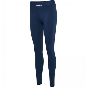 Collant Hummel Elemental Cotton Hw Femme Bleu Marine | 348004-038