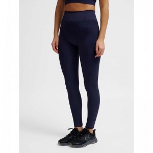 Collant Hummel Mt Define Seaml Scrunch Femme Bleu Marine | 324885-187