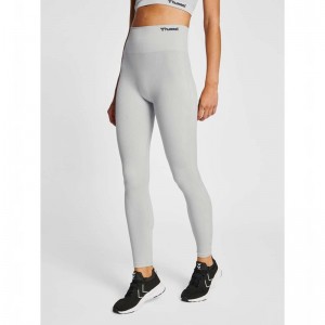 Collant Hummel Mt Rest Seamless Hw Rib Femme Grise | 433972-557