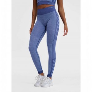 Collant Hummel Mt Shine Seamless Mw Femme Bleu | 400007-799